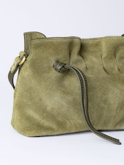 Lakeland Leather Green Santon Suede Cross-Body Bag - Image 6 of 8