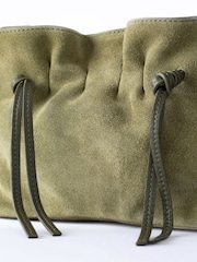Lakeland Leather Green Santon Suede Cross-Body Bag - Image 7 of 8