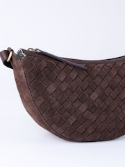 Lakeland Leather Brown Mirehouse Suede Sling Bag - Image 6 of 7