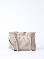 Lakeland Leather Nude Santon Suede Cross-Body Bag - Image 1 of 7