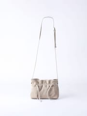 Lakeland Leather Nude Santon Suede Cross-Body Bag - Image 5 of 7