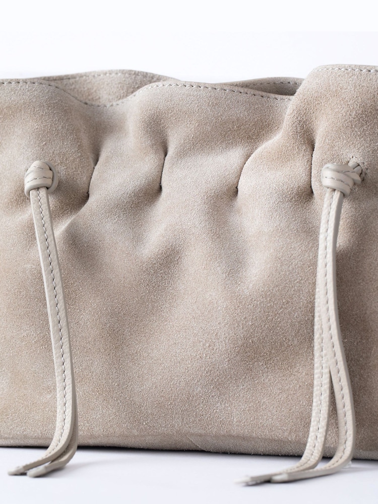 Lakeland Leather Nude Santon Suede Cross-Body Bag - Image 7 of 7