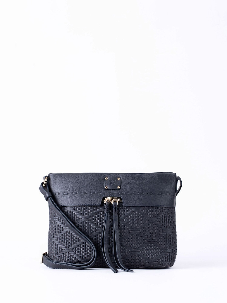 Lakeland Leather Blue Wasdale Cross Body Bag - Image 1 of 6 Lakeland Leather Blue Wasdale Cross Body Bag - Image 1 of 6