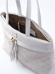 Lakeland Leather White Wasdale Tote Bag - Image 4 of 6