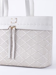 Lakeland Leather White Wasdale Tote Bag - Image 5 of 6