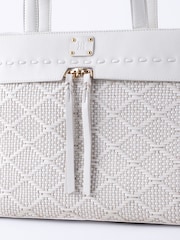 Lakeland Leather White Wasdale Tote Bag - Image 6 of 6