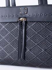 Lakeland Leather Blue Wasdale Tote Bag - Image 5 of 7