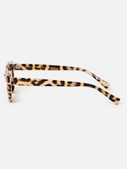Oliver Bonas Animal Print Cat Eye Sunglasses - صورة 4 من 5