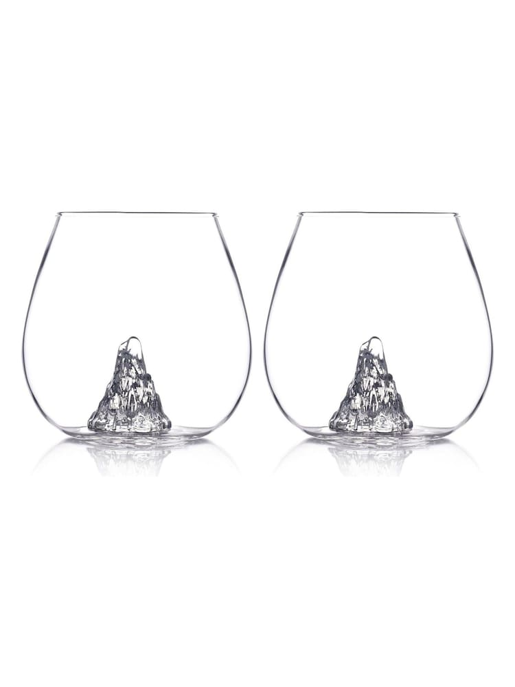 Jeray Set of 2 Clear Mountain In A Glass 500ml - Image 2 of 4