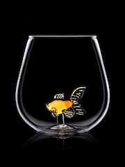Jeray Set of 2 Clear Goldfish In A Glass 500ml - Image 3 of 4