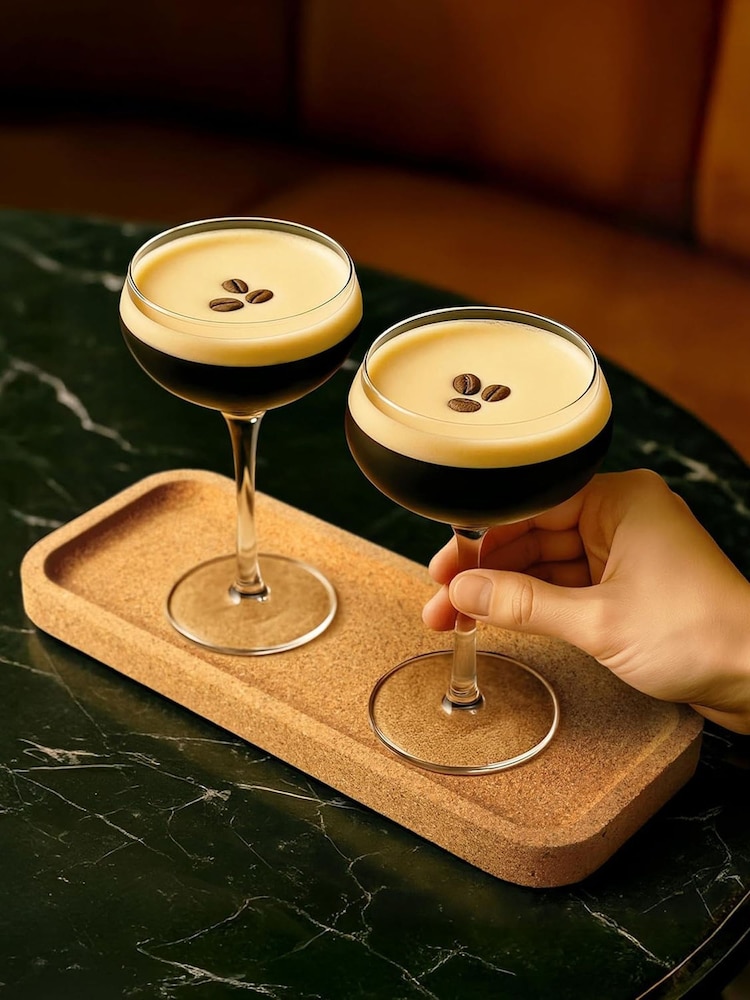 Jeray 3 Piece Clear Final Touch Espresso Martini Flight Glasses - Image 1 of 5 Jeray 3 Piece Clear Final Touch Espresso Martini Flight Glasses - Image 1 of 5