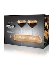 Jeray 3 Piece Clear Final Touch Espresso Martini Flight Glasses - Image 5 of 5