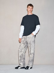 Black Long Sleeve Edit T-Shirt with Mock Layer - Image 5 of 7