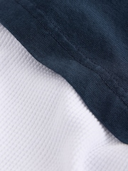 Navy Long Sleeve Edit T-Shirt with Mock Layer - Image 6 of 7