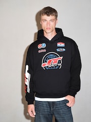 Melns - EDIT License JT Racing Graphic Hoodie - Attēls 5 no 9