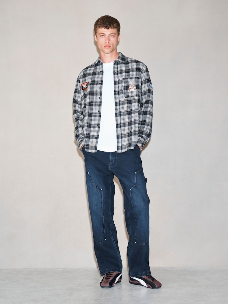 Dark Blue Baggy Fit EDIT Carpenter Jeans - Image 2 of 13