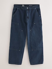 Dark Blue Baggy Fit EDIT Carpenter Jeans - Image 7 of 13