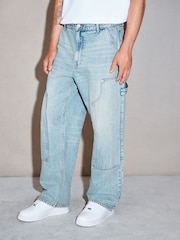Bleach Blue Baggy Fit EDIT Carpenter Jeans - Image 2 of 11