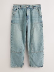 Bleach Blue Baggy Fit EDIT Carpenter Jeans - Image 7 of 11