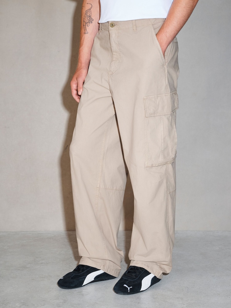Stone EDIT Cargo Trousers - Image 2 of 5