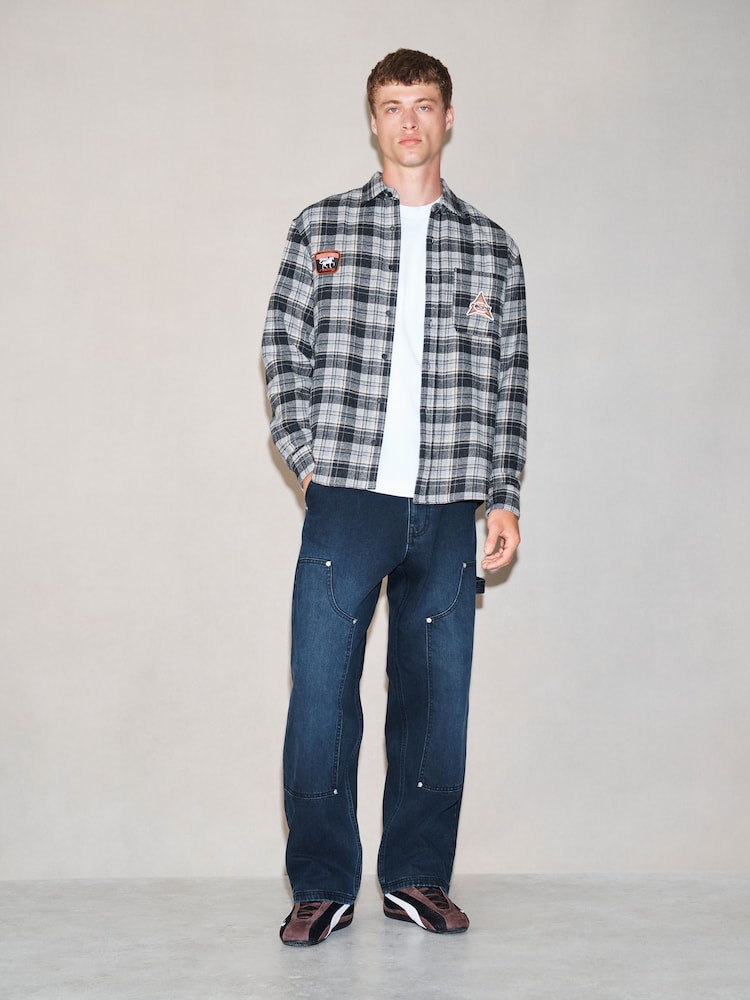 Մոնոխրոմ - Edit Long Sleeve Check Badge Shirt - Պատկեր 2 6-ից