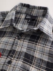 მონოქრომული - Edit Long Sleeve Check Badge Shirt - სურათი 8 10-დან