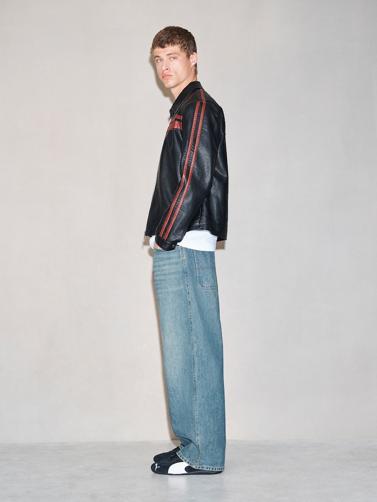 Light Blue EDIT Ultra Baggy Jeans - Image 2 of 6 Light Blue EDIT Ultra Baggy Jeans - Image 2 of 6