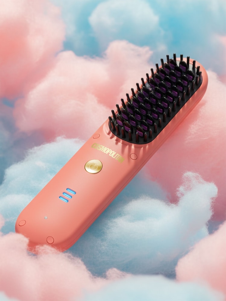 Cosmopolitan Cotton Candy Rechargeable Hair Straightener Brush - Image 1 of 6