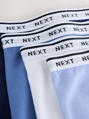 Blue Full Brief Cotton Logo Knickers 4 Pack - Image 10 of 12