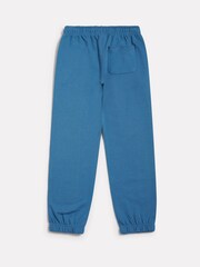 New Balance Blue French Terry Small Logo Joggers - Image 7 of 8