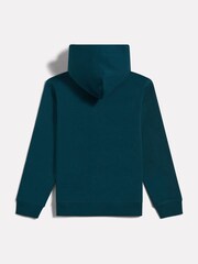 New Balance Green Small Kids French Terry 100% Cotton Logo Hoodie - Image 7 of 8