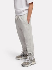 New Balance Grey French Terry Small Logo Joggers - Image 2 of 8