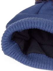 Calvin Klein Golf Blue Linden Bobble Beanie - Image 7 of 7