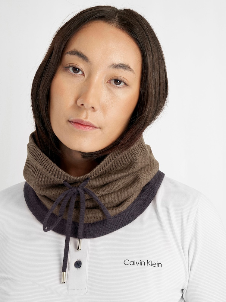 Καφετί - Calvin Klein Golf Hollie Knitted Snood - Εικόνα 1 από 6