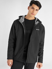 Calvin Klein Golf Black Feather Dry 15K Hooded Waterproof Jacket - Image 1 of 11
