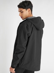 Calvin Klein Golf Black Feather Dry 15K Hooded Waterproof Jacket - Image 4 of 11