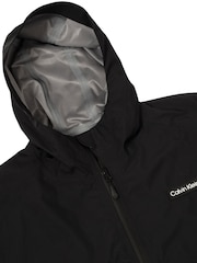 Calvin Klein Golf Black Feather Dry 15K Hooded Waterproof Jacket - Image 9 of 11