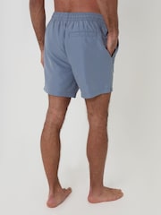 Threadbare Denim  Blue - Surfboard Print Embroidered Quick Dry Swim Shorts - Image 3 of 4