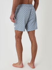 Threadbare Geo Tile Print Quick Dry Swim Shorts - Imagen 3 de 4