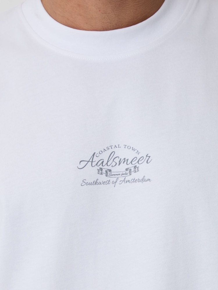 ホワイト - Threadbare リラックスフィットピーチ加工コットン Tシャツ - 画像 5 / 5