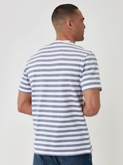 Threadbare Stripe Cotton Pique T-Shirt - Imagen 2 de 4