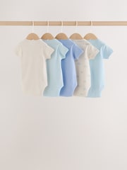 Pale Blue Cloud - حزمة من 5 لباس قطعة واحدة للبيبي بكم قصير - صورة 7 من 11