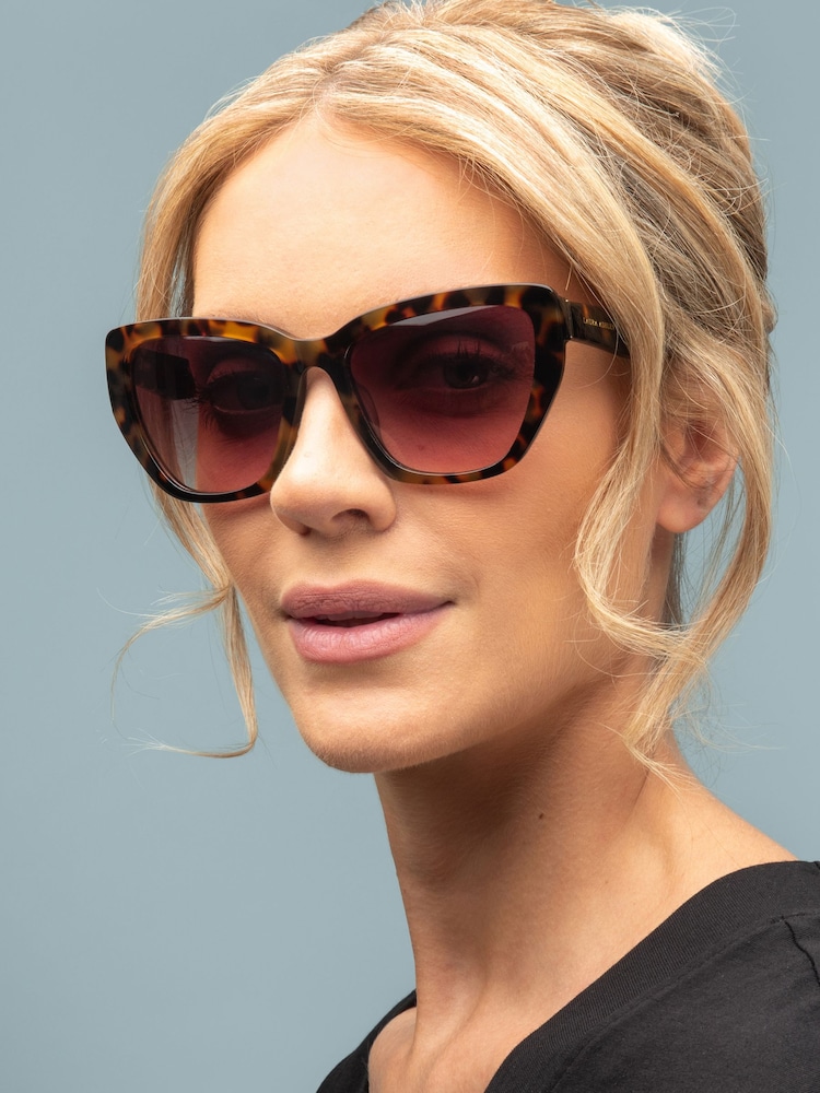 Hnědá - Laura Ashley New Geometric Sunglasses - Obrázek 1 z 5