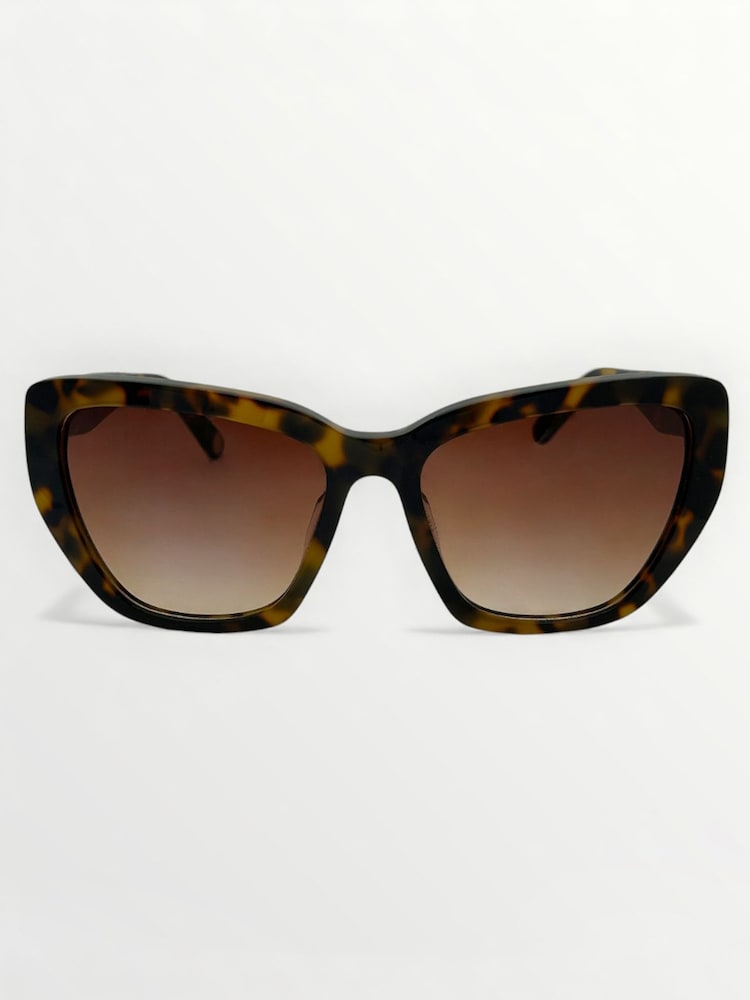 Hnědá - Laura Ashley New Geometric Sunglasses - Obrázek 2 z 5