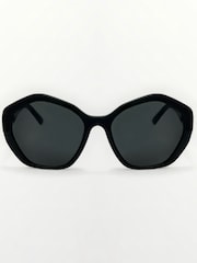 Černý - Laura Ashley New Geometric Sunglasses - Obrázek 1 z 4