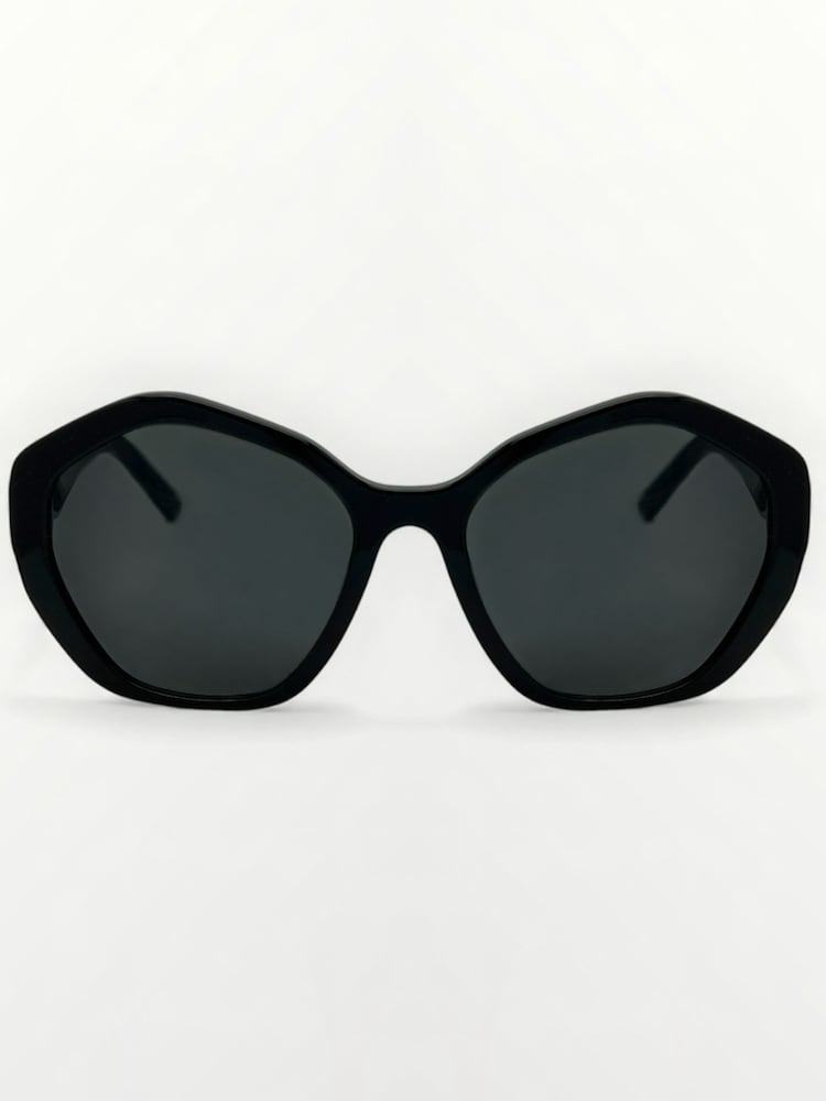 Černý - Laura Ashley New Geometric Sunglasses - Obrázek 1 z 4