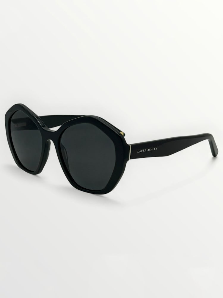 Černý - Laura Ashley New Geometric Sunglasses - Obrázek 2 z 4