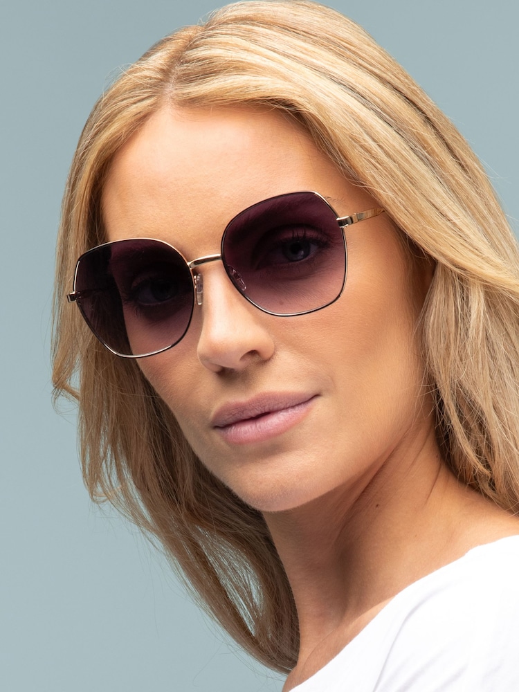 Zlatá - Laura Ashley Oval Sunglasses - Obrázek 1 z 5