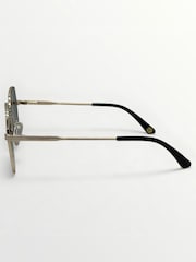 Zlatá - Laura Ashley Oval Sunglasses - Obrázek 4 z 5