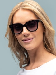 Laura Ashley Black Round Sunglasses - Image 1 of 5